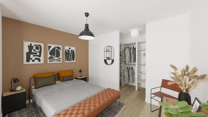 Vue interieure 3 chambres maison individuelle a etage R+1 - FAMILY HOME 146 - Groupe BDL