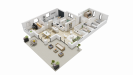Vue interieure 3D  maison individuelle de plain pied FAMILY HOME 136 Groupe BDL
