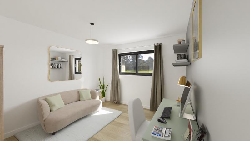 Vue interieure bureau maison individuelle a etage R+1 - FAMILY HOME 148 - Groupe BDL