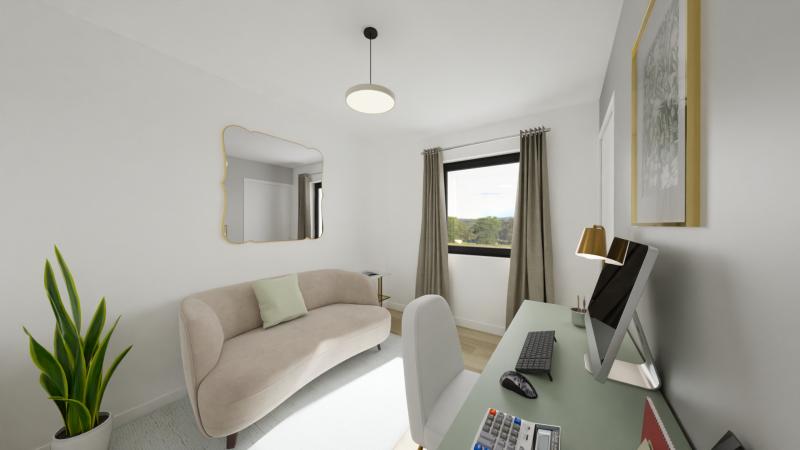 Vue interieure bureau maison individuelle de plain pied FAMILY HOME 136 Groupe BDL