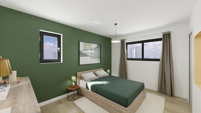 Vue interieure chambre  maison individuelle a etage R+1 - FAMILY HOME 148 - Groupe BDL