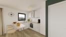 Vue interieure cuisine maison individuelle de plain pied FAMILY HOME 132 Groupe BDL