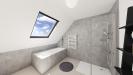 Vue interieure salle de bains maison individuelle a etage FAMILY HOME 153 Groupe BDL