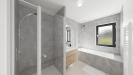 Vue interieure salle de bains maison individuelle de plain pied - FAMILY HOME 131 Groupe BDL