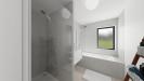 Vue interieure salle de bains  maison individuelle de plain pied FAMILY HOME 134 Groupe BDL