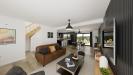 Vue interieure sejour maison individuelle a etage FAMILY HOME 153 Groupe BDL