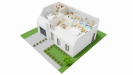 VUE INTERIEURE 3D ETAGE  maison individuelle 3 chambres  FH152 Groupe BDL