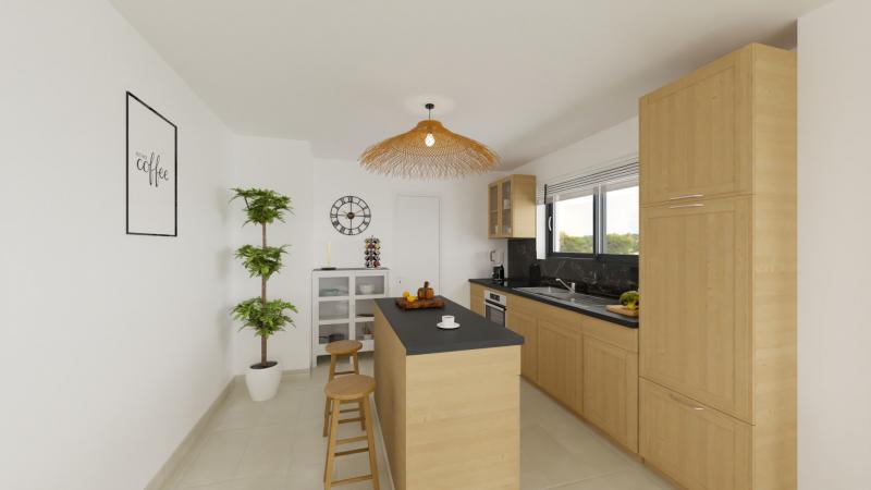 VUE INTERIEURE CUISINE  maison individuelle 3 chambres  FH152 Groupe BDL