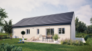 Facade arriere  maison individuelle gamme investisseur - INVEST HOME Groupe BDL - modèle BAYA