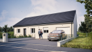 Facade avant masion individuelle gamme investisseur - INVEST HOME Groupe BDL - modèle BAYA