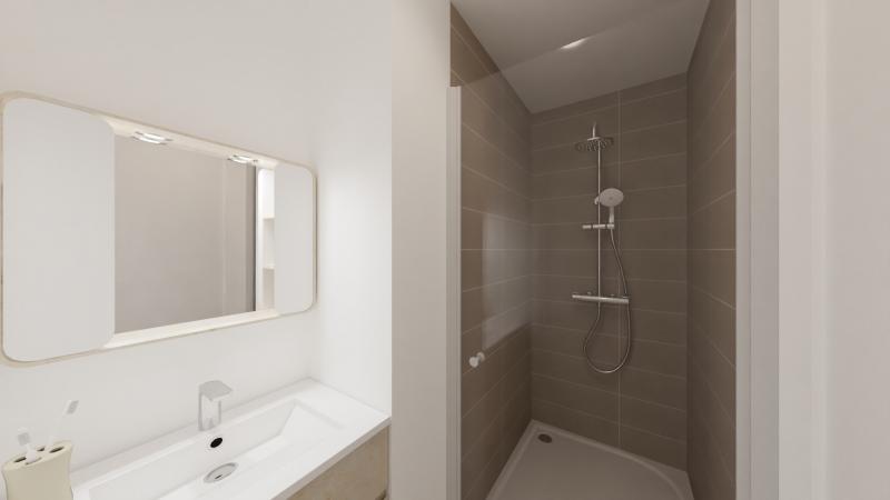 Vue interieure 2 salles de bains maison  individuelle a etage 4 chambres et garage - FAMILY HOME 157 - Groupe BDL