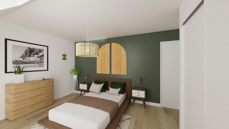 Vue interieure 3 chambres  maison indivuiduelle a etage 3 chambres et bureau et garage FAMILY HOME 156 - Groupe BDL