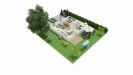 Vue interieure 3D rez de chaussee maison individuelle a etage FH 46B Groupe BDL