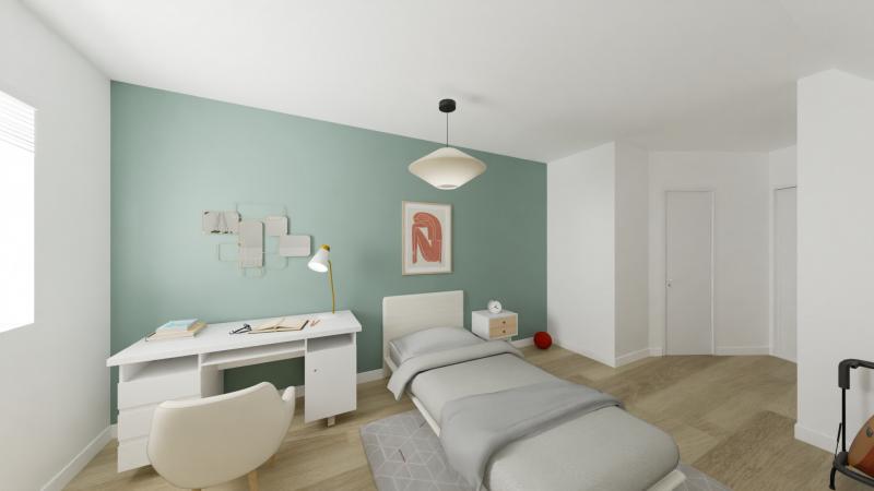 Vue interieure chambre 3 maison individuelle a etage 4 chambres et garage - FAMILY HOME 157 - Groupe BDL