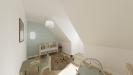 Vue interieure chambre 3  maison individuelle a etage FH 46B Groupe BDL