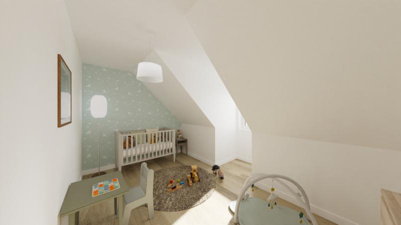 Vue interieure chambre 3  maison individuelle a etage FH 46B Groupe BDL