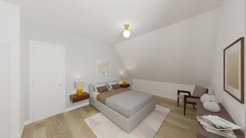 Vue interieure chambre 4 maison individuelle a etage 4 chambres et garage - FAMILY HOME 157 - Groupe BDL