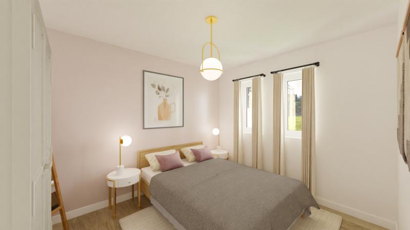 Vue interieure chambre maison individuelle de plain pied - FAMILY HOME 09 Groupe BDL