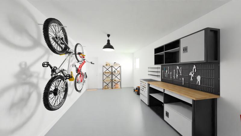 Vue interieure garage maison individuelle a etage R+1 - FH 31 Groupe BDL