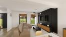 Vue interieure sejour maison contemporaine individuelle a etage R+1  avec garage FAMILY HOME 140 - Groupe BDL