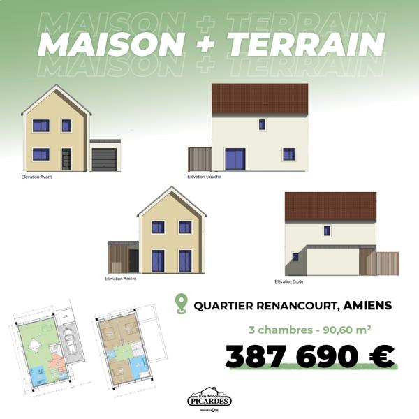 Construction d'une maison Amiens (80000) 387 690 €