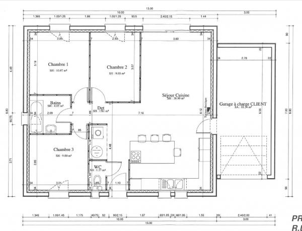 Construction d'une maison Ons-en-Bray (60650) 204 503 €