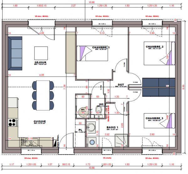 Construction d'une maison Étreillers (02590) 156 557 €