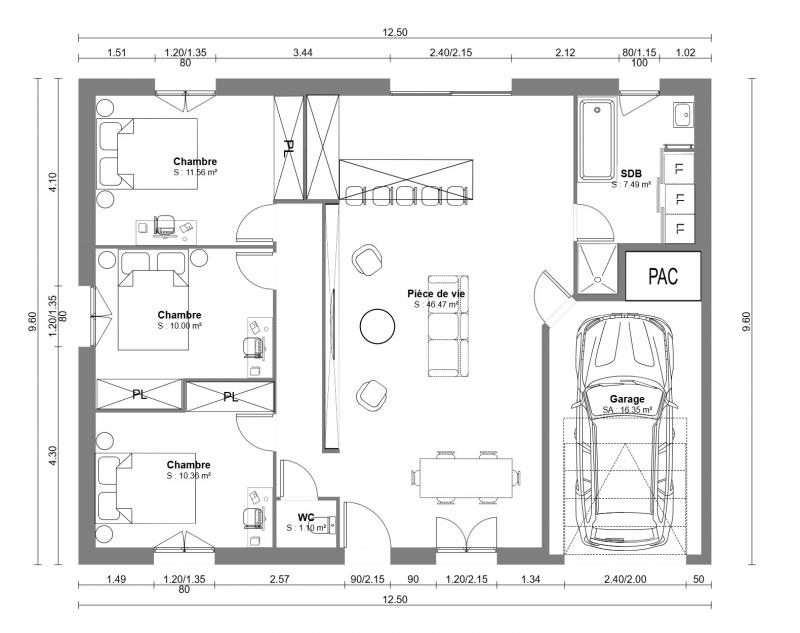 Construction d'une maison Jussy (02480) 155 000 €