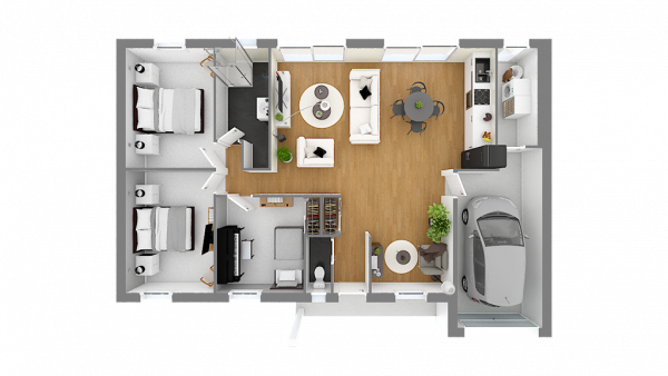 Construction d'une maison Roost-Warendin (59286) 267 989 €