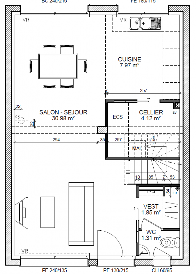 Construction d'une maison Mitry-Mory (77290) 349 500 €