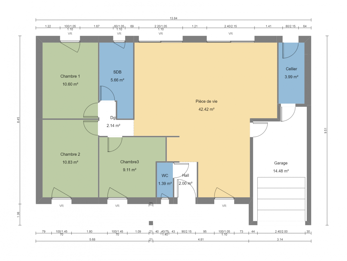 Construction d'une maison Gavrus (14210) 265 000 €