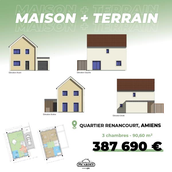 Construction d'une maison Amiens (80000) 397 690 &euro;