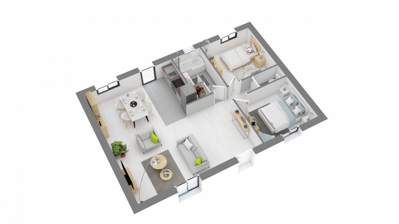 Construction d'une maison Bain-de-Bretagne (35470) 174 492 &euro;