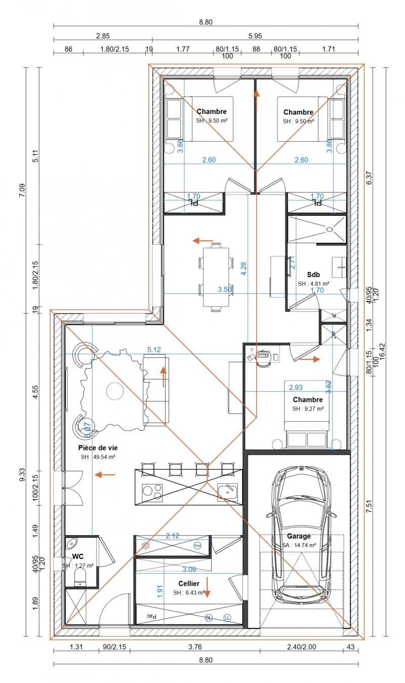 Construction d'une maison Gauchy (02430) 191 000 &euro;
