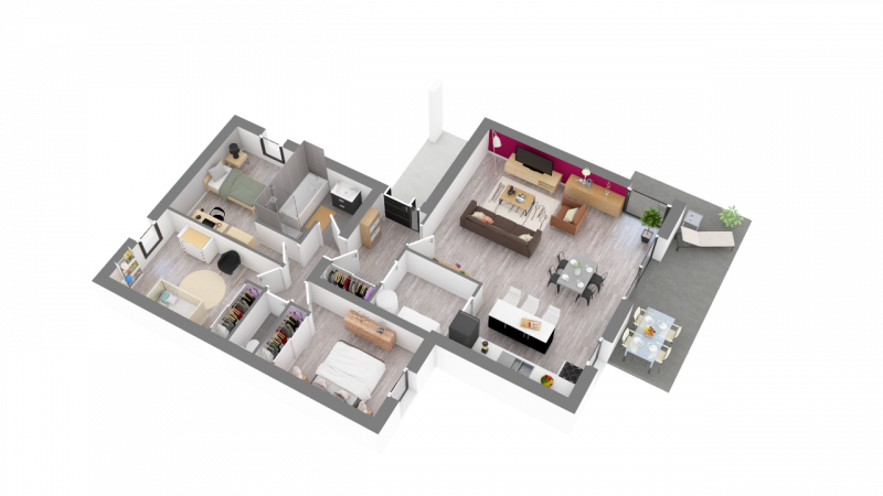 Construction d'une maison La Chapelle-aux-Filtzméens (35190) 221 735 &euro;