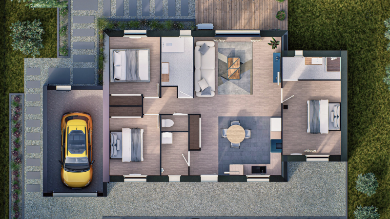 Construction d'une maison Le Boulay-Morin (27930) 280 200 &euro;