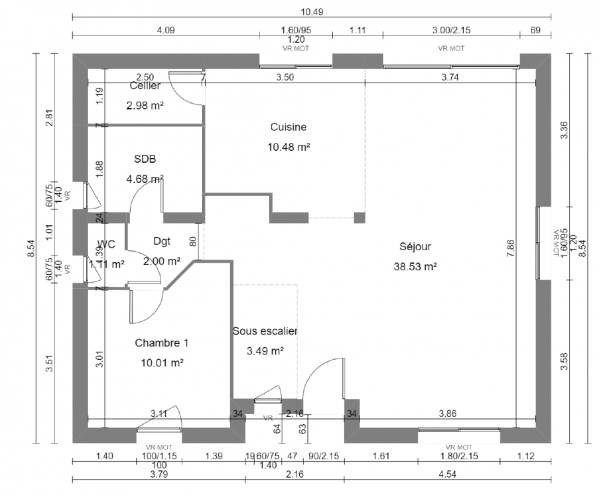 Construction d'une maison Sequehart (02420) 232 464 &euro;
