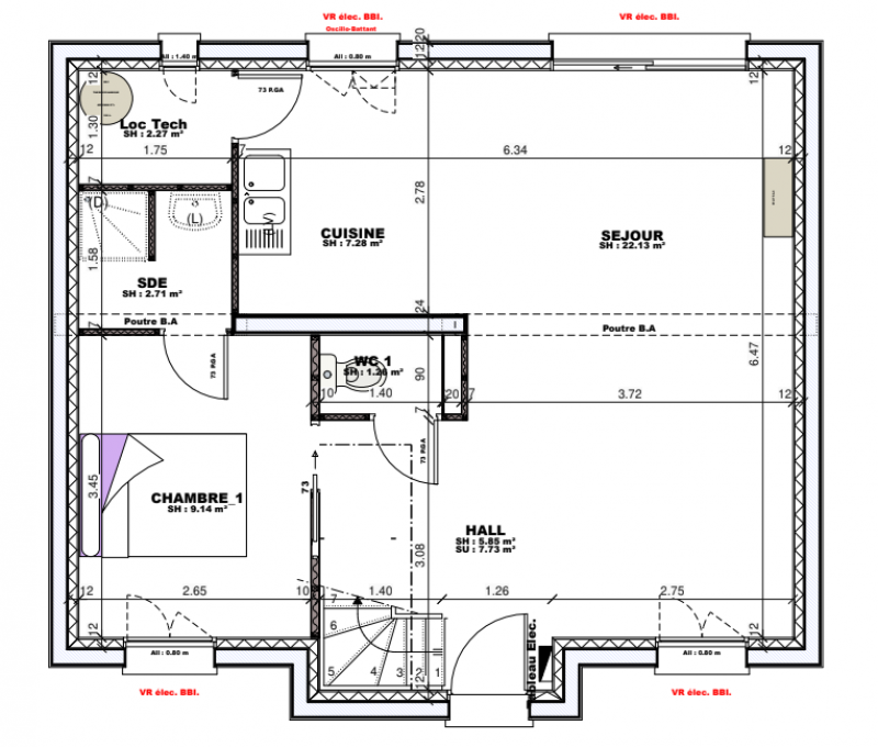 Construction d'une maison Vaux-le-Pénil (77000) 349 523 &euro;