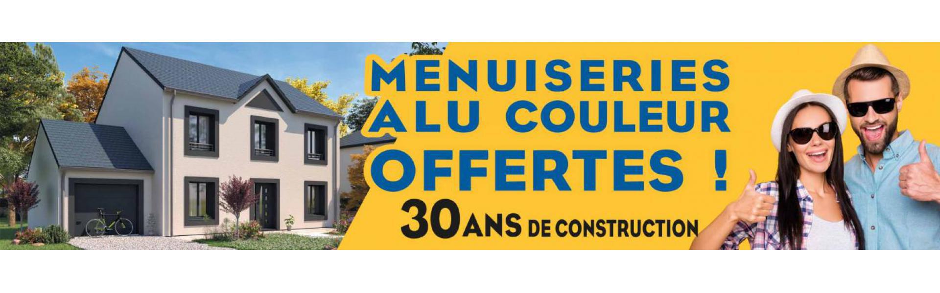 Menuiseries alu couleur offertes