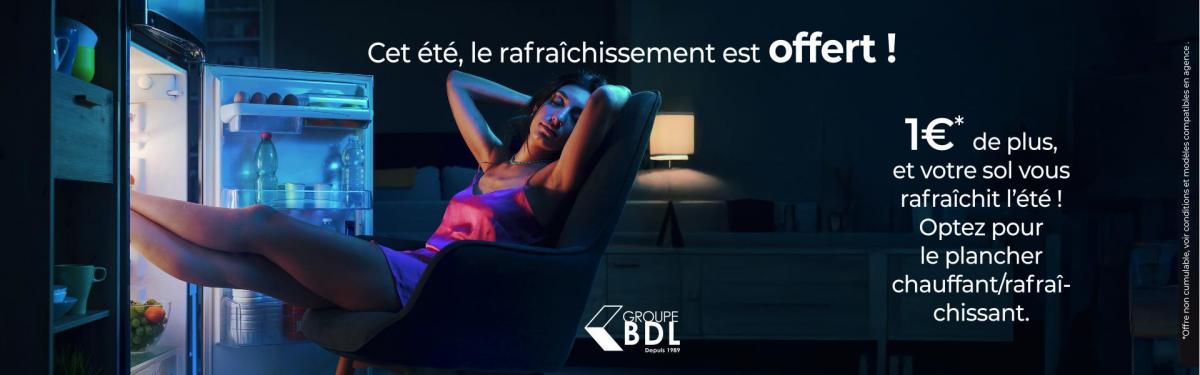 Rafraîchissement offert avec la PAC air/eau