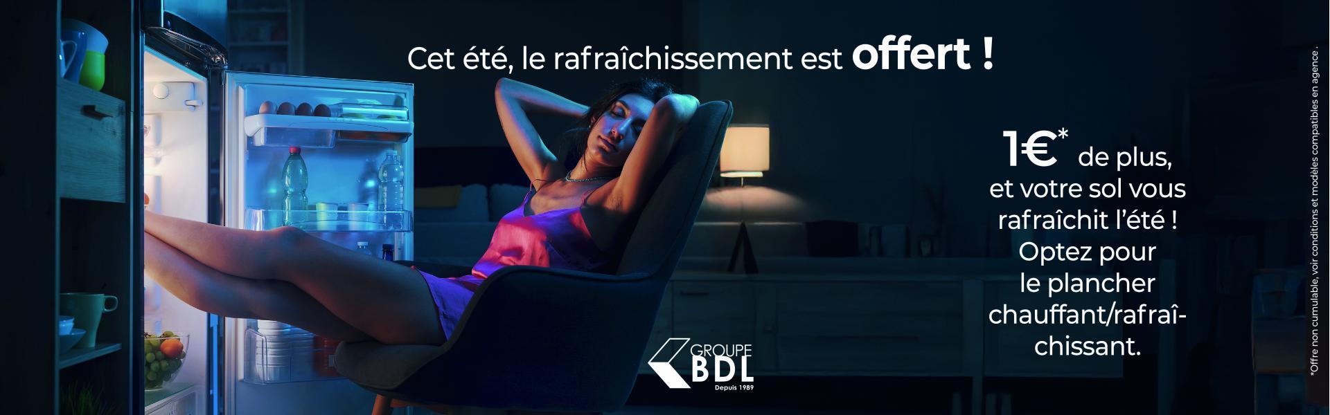 Rafraîchissement offert avec la PAC air/eau