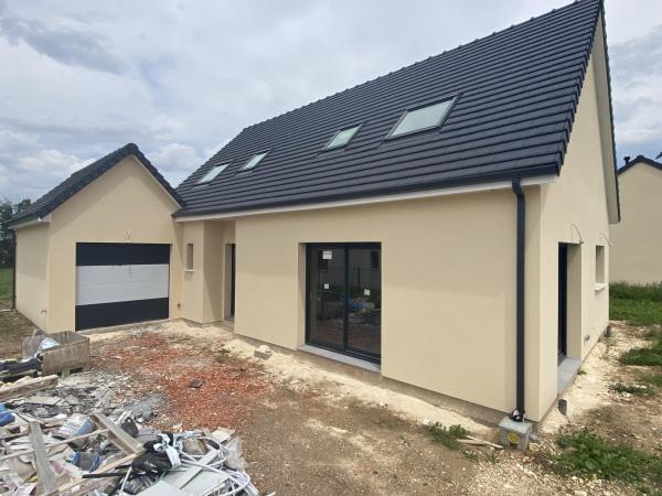 Construction d'une maison à Gauville-la-campagne (27) en Aout 2021