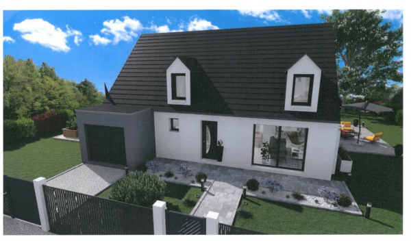Construction d'une maison à Hébécourt (80) en Mai 2021