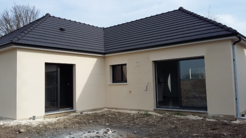 Construction d'une maison à Molliens-au-bois (80) en Mars 2016