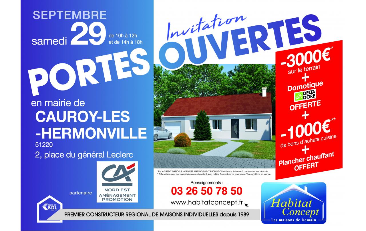 Portes Ouvertes à Cauroy-les-hermonville (51220) le 29/09/2018