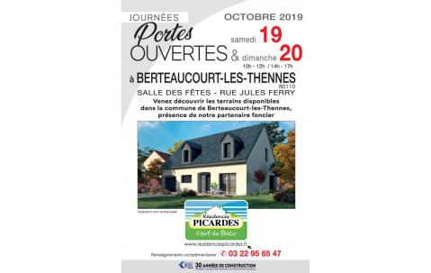 Portes Ouvertes à Berteaucourt-les-thennes (80110) les 19/10/2019 et 20/10/2019