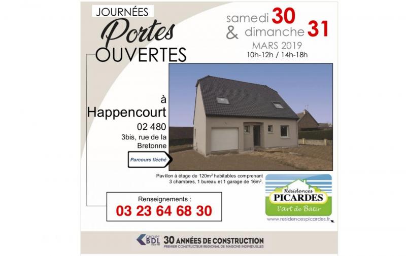 Portes Ouvertes à Happencourt (02480) les 30/03/2019 et 31/03/2019