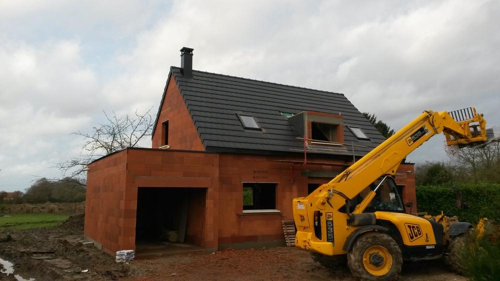 Construction d'une maison à Flers-sur-noye (80) en Juillet 2015