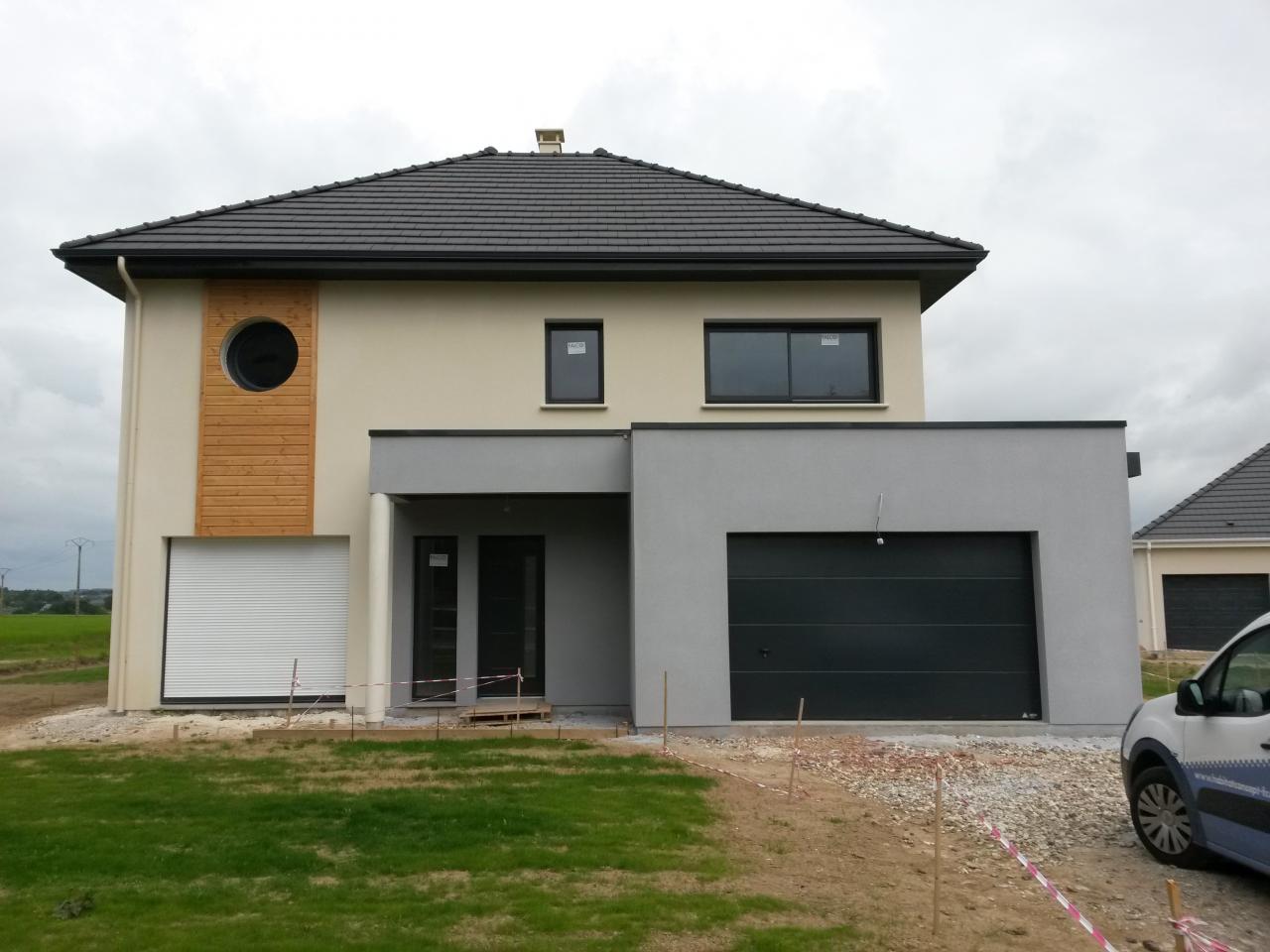 Construction d'une maison à Hermeville (76) en Juillet 2015